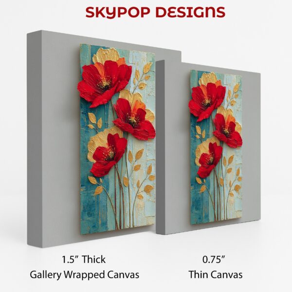 Vibrant Red Poppies Art