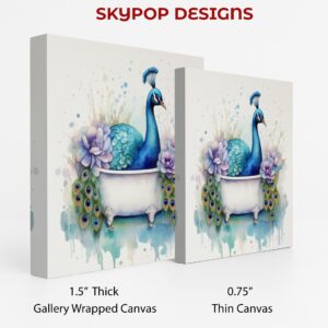 Peacock Bath Art