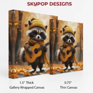 Raccoon Guitar Art