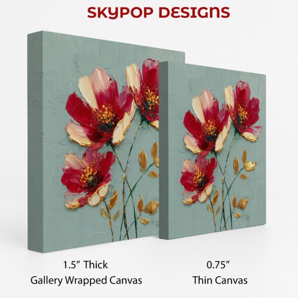 Red Floral Art