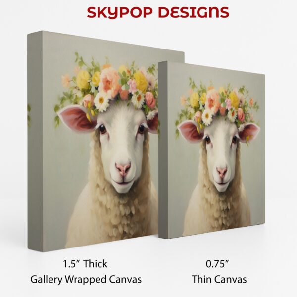 Sheep Flower Crown Art