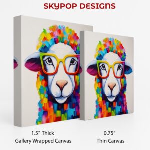 Sheep Reading Glasses Art
