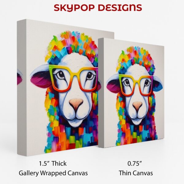 Sheep Reading Glasses Art
