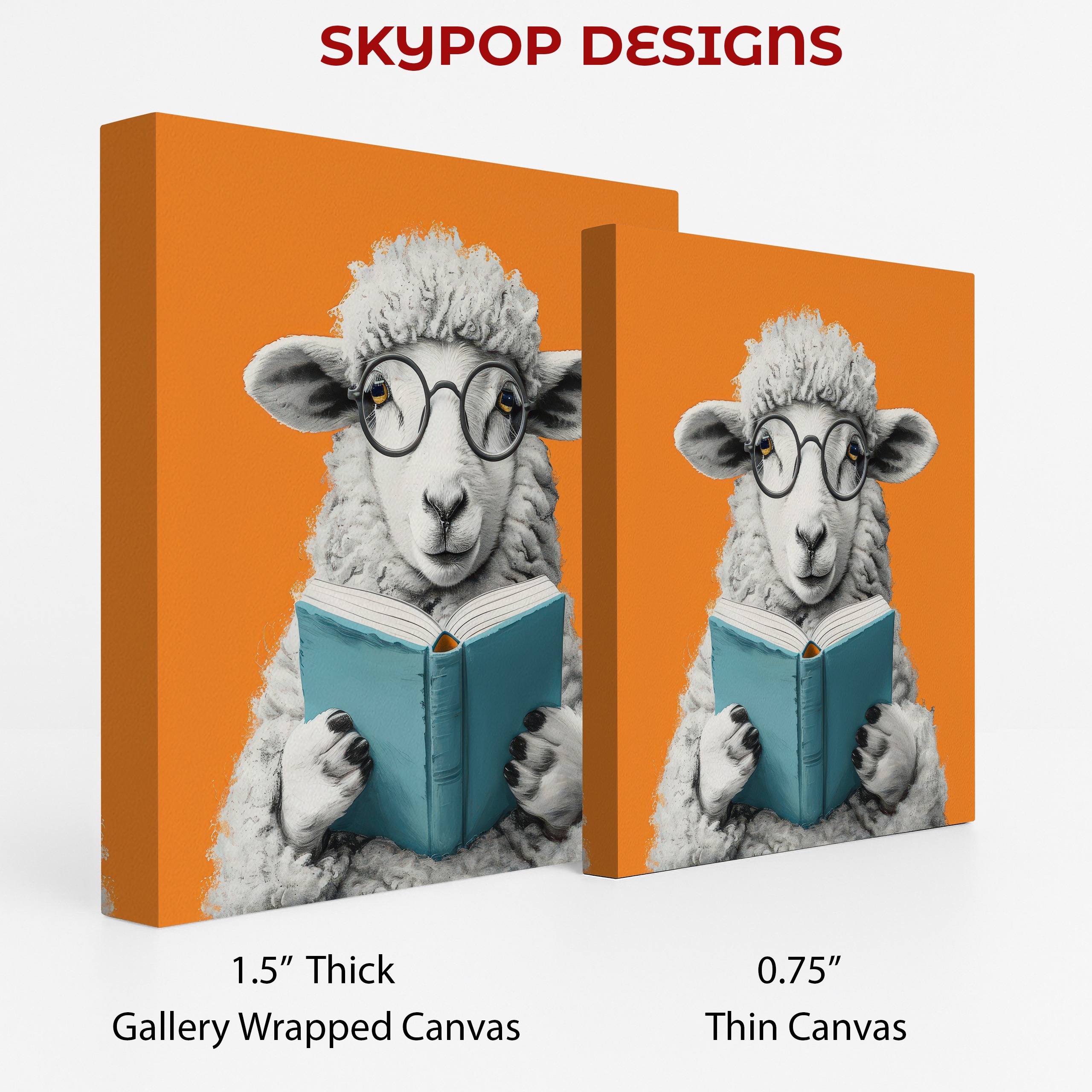 2.jpg Sheep Reading Art