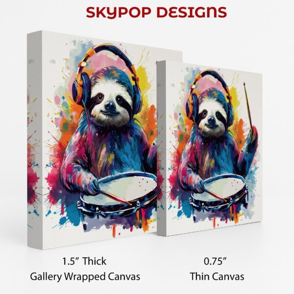 Sloth Drummer Art
