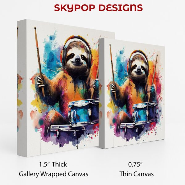 Sloth Drummer Art