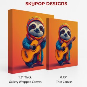 Sloth Jamming Out Art