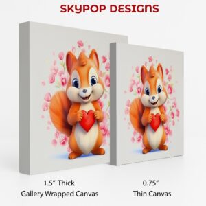 Squirrel Holding Heart Art