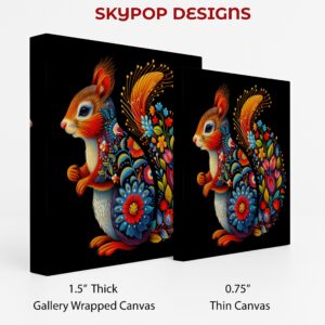Squirrel Floral Art