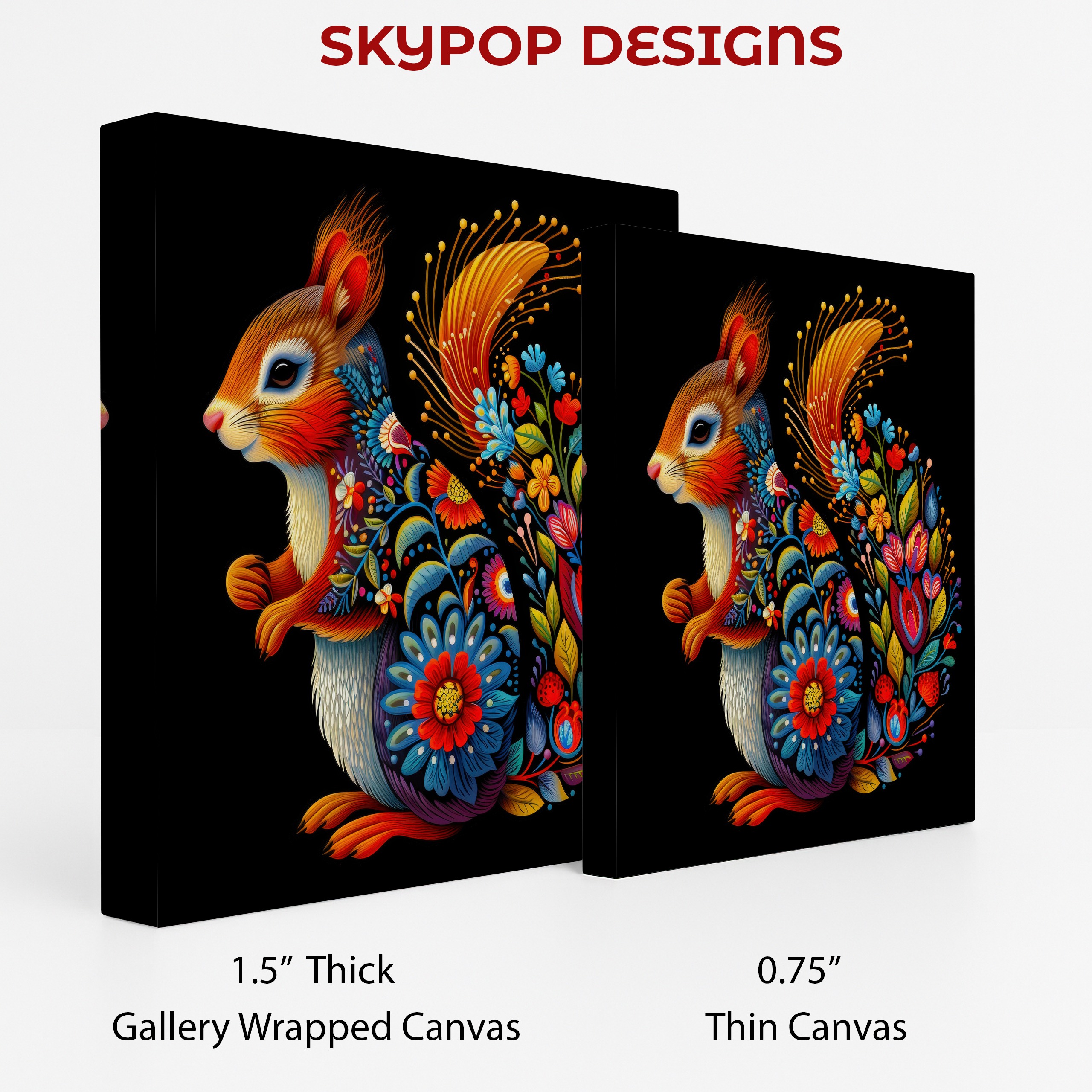 2.jpg Squirrel Floral Art