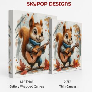 Squirrel Guitar Art