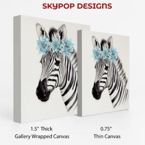 Floral Zebra Art