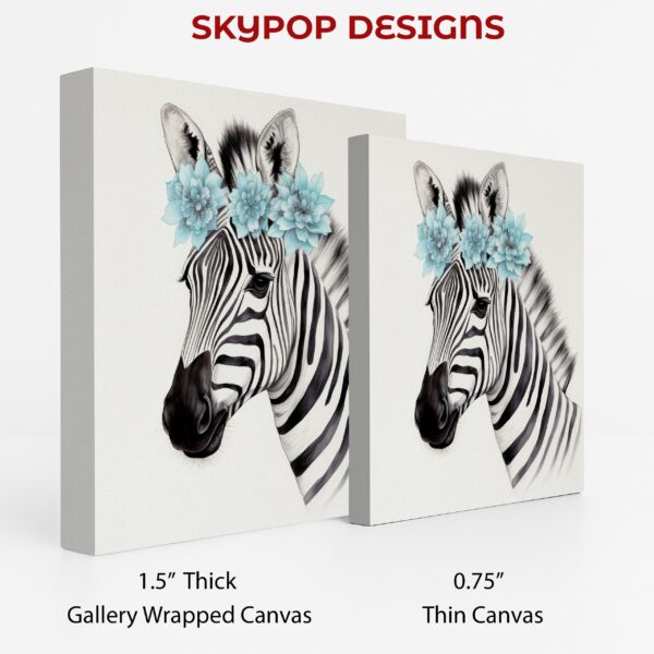 Floral Zebra Art