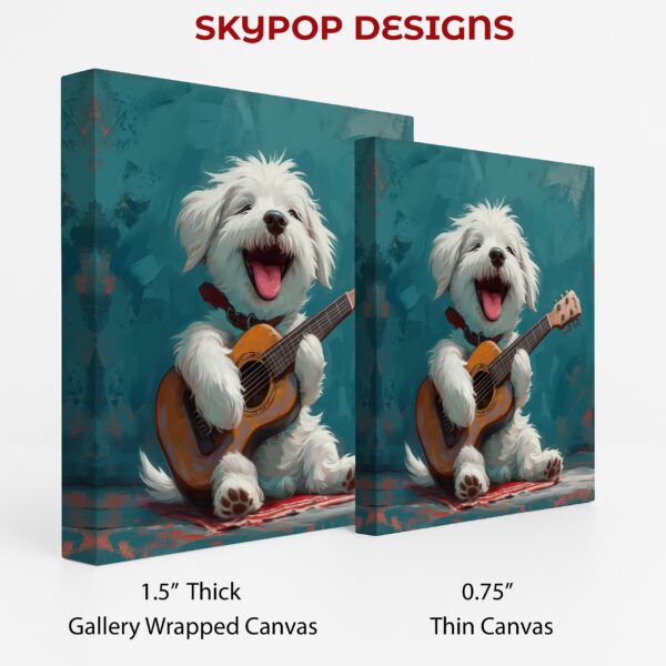 Shih Tzu Dog Guitar Art