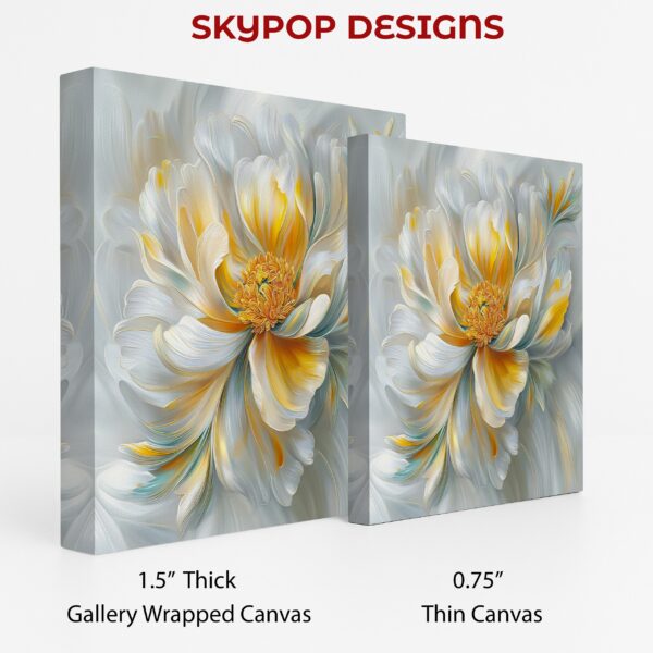 Golden Peony Bloom Art