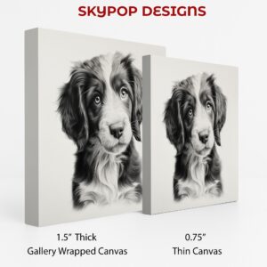 Border Collie Puppy Art
