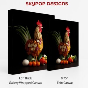 Rooster Vegetable Art