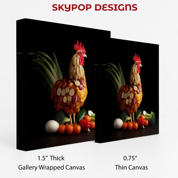 Rooster Vegetable Art