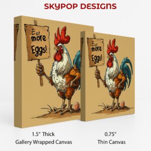 Rooster Says Eat More Eggs Art