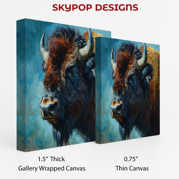 Bison Portrait Art