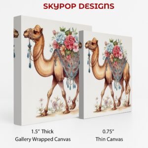 Camel Floral Caravan Art