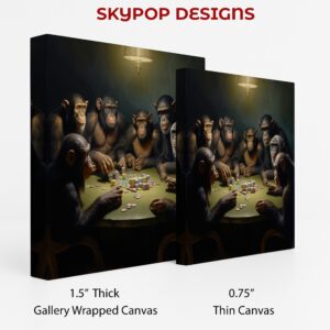 Chimpanzee Poker Night Art