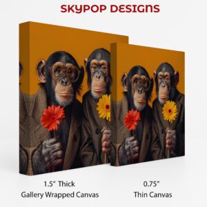 Chimpanzee Duo Art