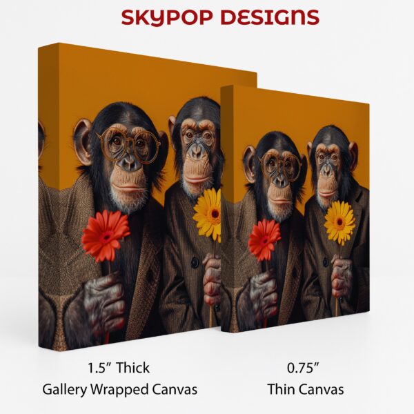 Chimpanzee Duo Art