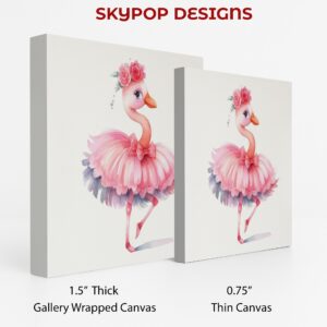 Ballerina Flamingo Art
