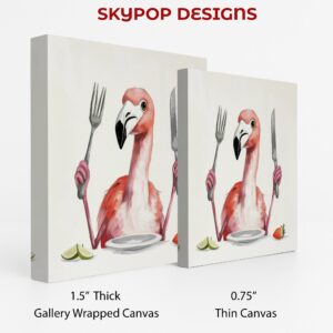 Flamingo Dinner Party Art
