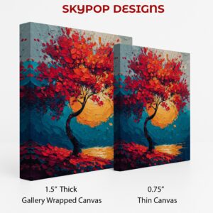 Vibrant Autumn Tree Art
