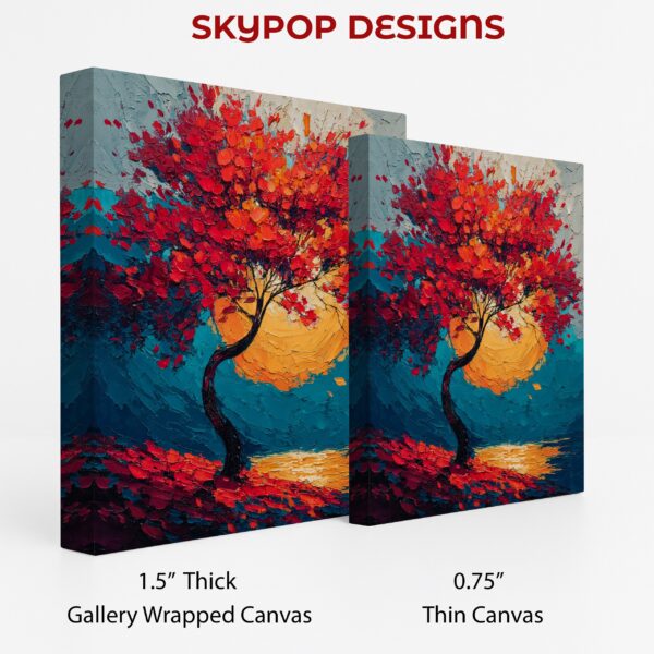 Vibrant Autumn Tree Art