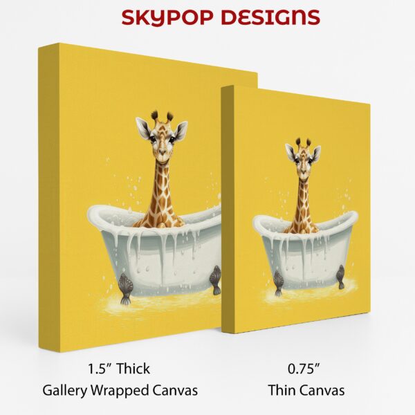 Giraffe Bath Time Art