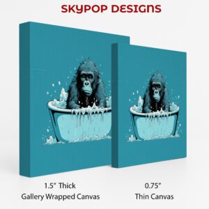 Gorilla Bath Time Art