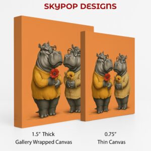 Hippopotamus Flower Art