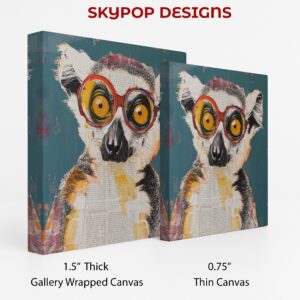 Lemur with Glasses Art