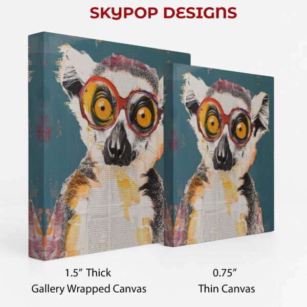 Lemur with Glasses Art