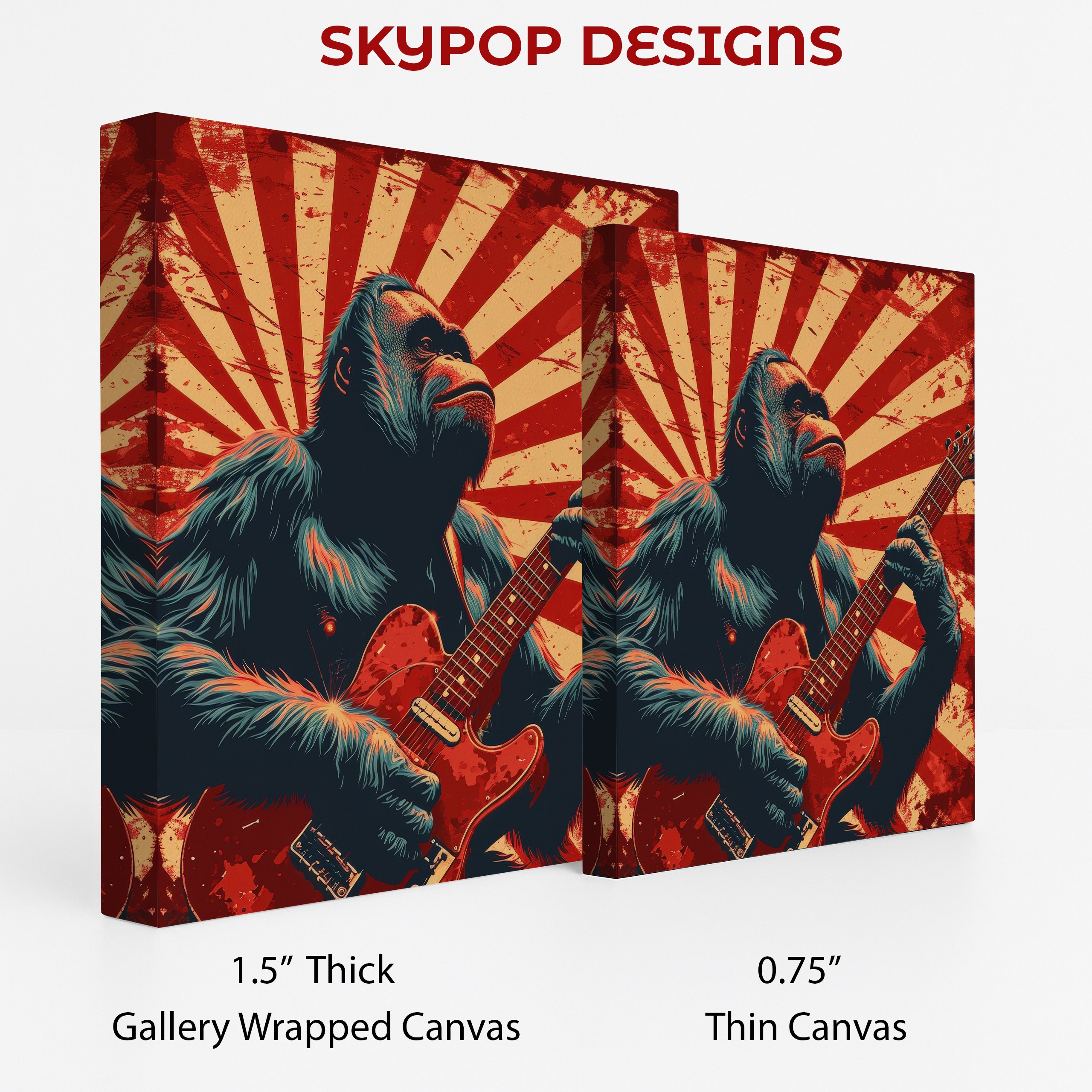 2.jpg Orangutan Rock Guitarist Art