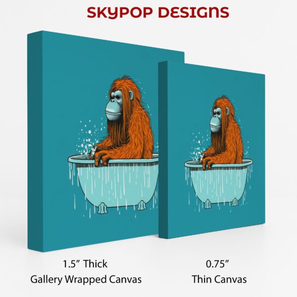 Orangutan Bathtime Art