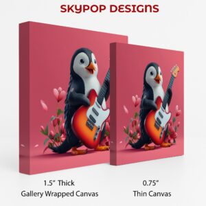 Penguin Rock Star Art