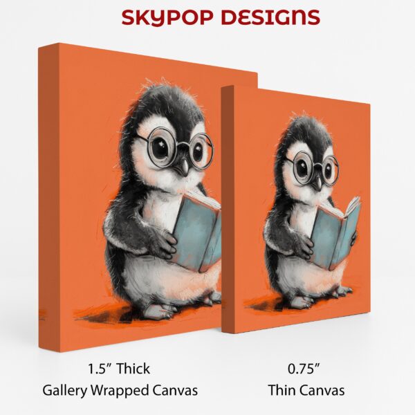 Penguin Reading Book Art