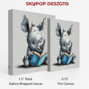 Rhino Reading Art