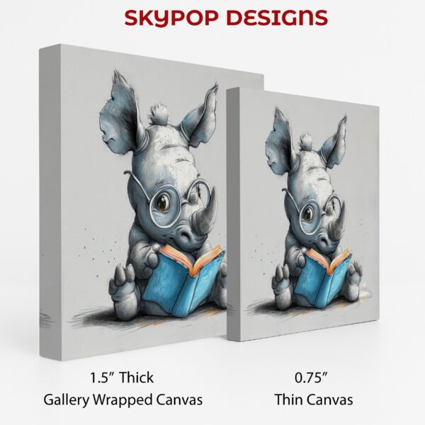Rhino Reading Art