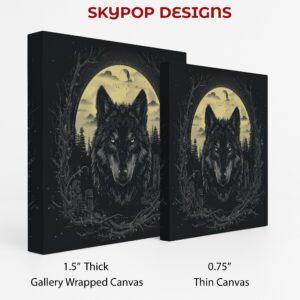 Wolf Moon Forest Art