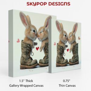 Bunny Kisses in Boots Art