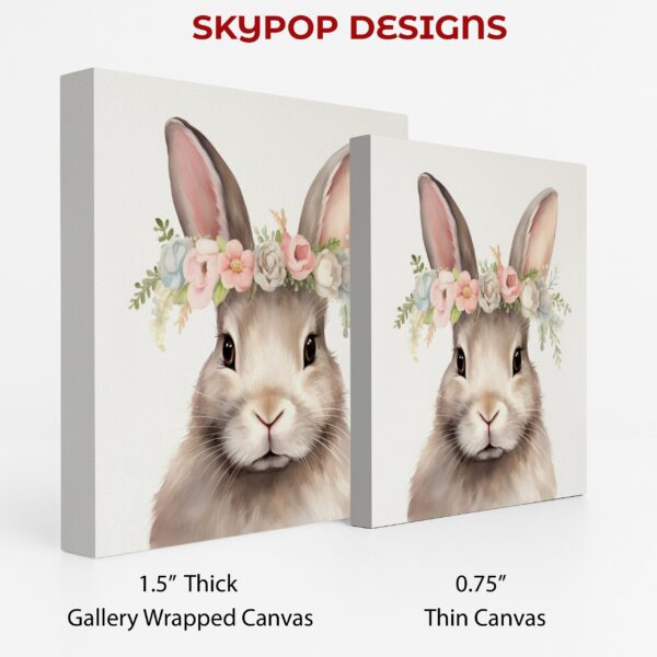 Bunny Spring Floral Crown Art