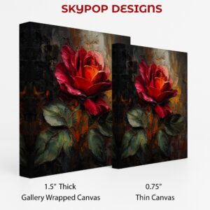 Red Rose Texture Art