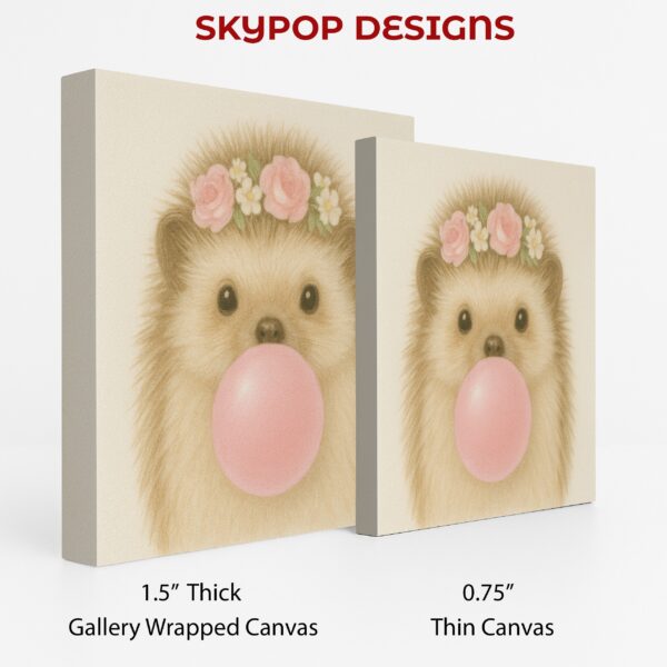 Hedgehog Bubble Gum Art