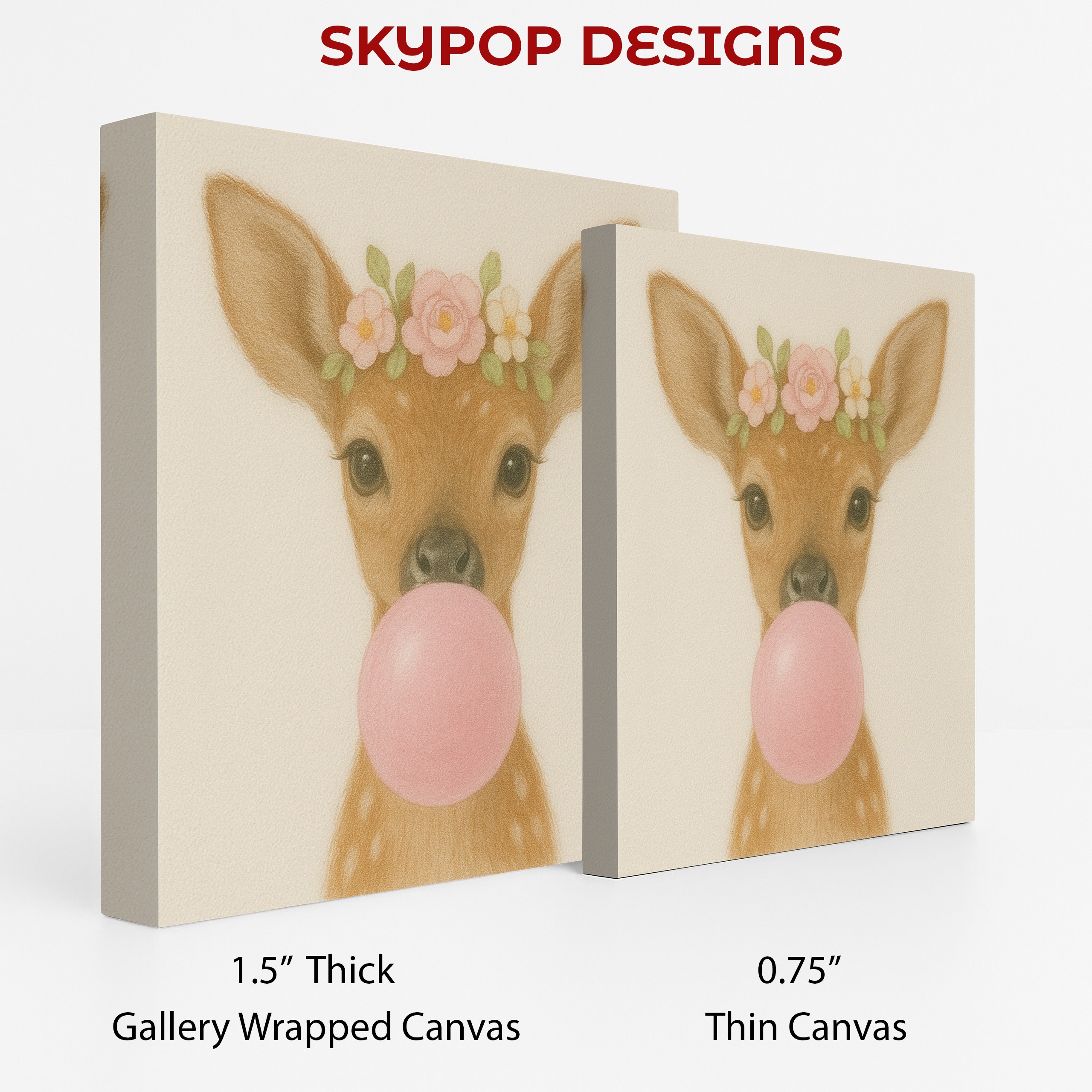2.jpg Deer Bubblegum Art