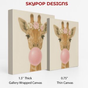 Giraffe Bubblegum Art